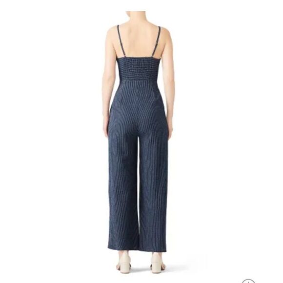 MINKPINK Lover navy striped Jumpsuit size small - Picture 2 of 14